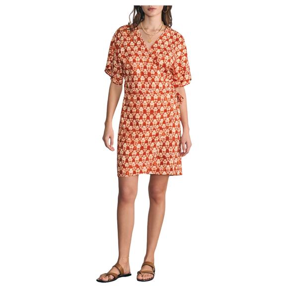Faherty Dresses & Skirts - Faherty Willow Wrap dress red size Medium M